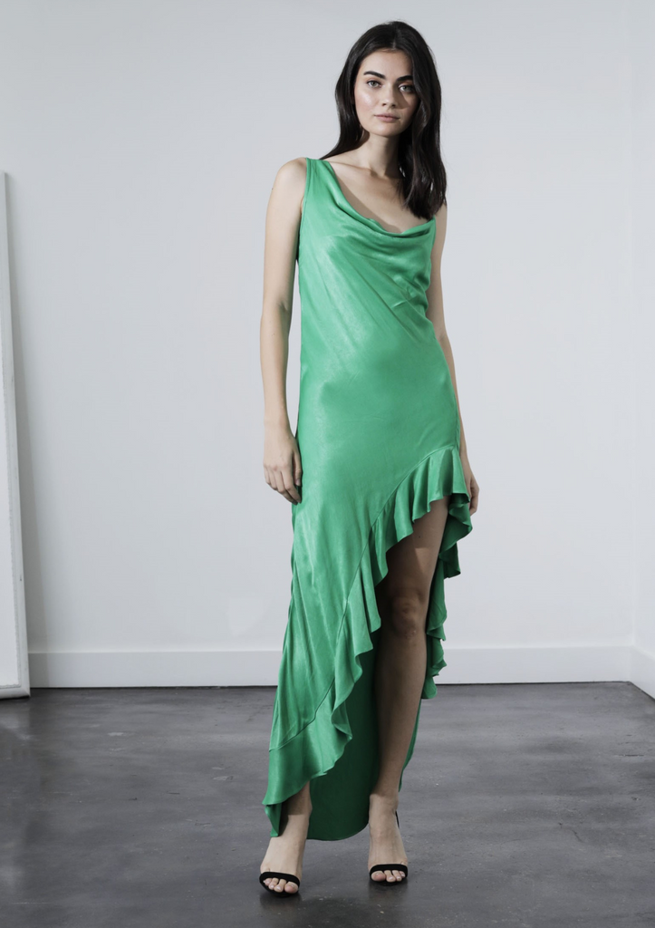 Azelea Midi Dress - Kelly Green Karina Grimaldi