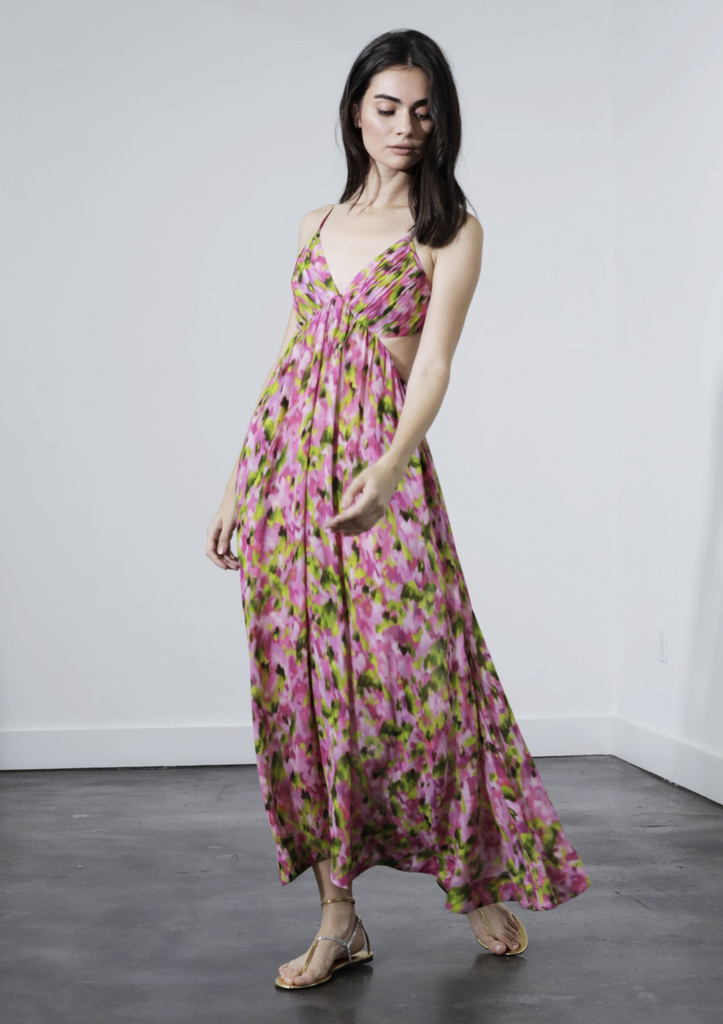 Savannah Print Maxi Dress - Impressionist Dawn Karina Grimaldi
